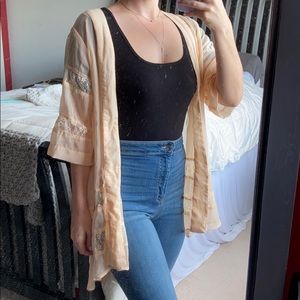 Pacsun peach kimono